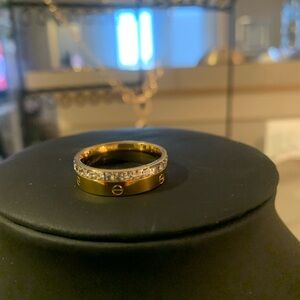 Gold and Silver Women's Ring